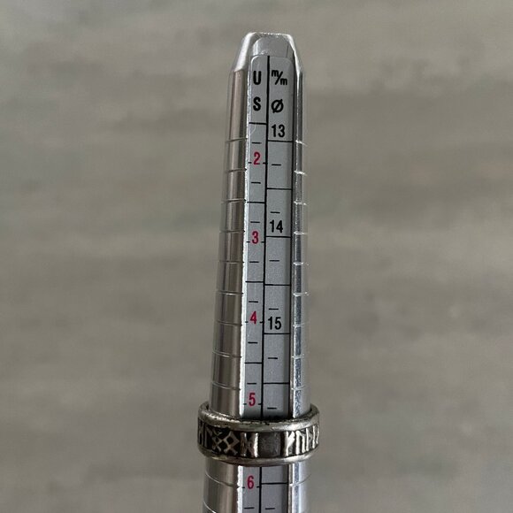 Norse viking rune ring stainless steel size 5.5 Odin renfest renfaire fantasy - Picture 2 of 3